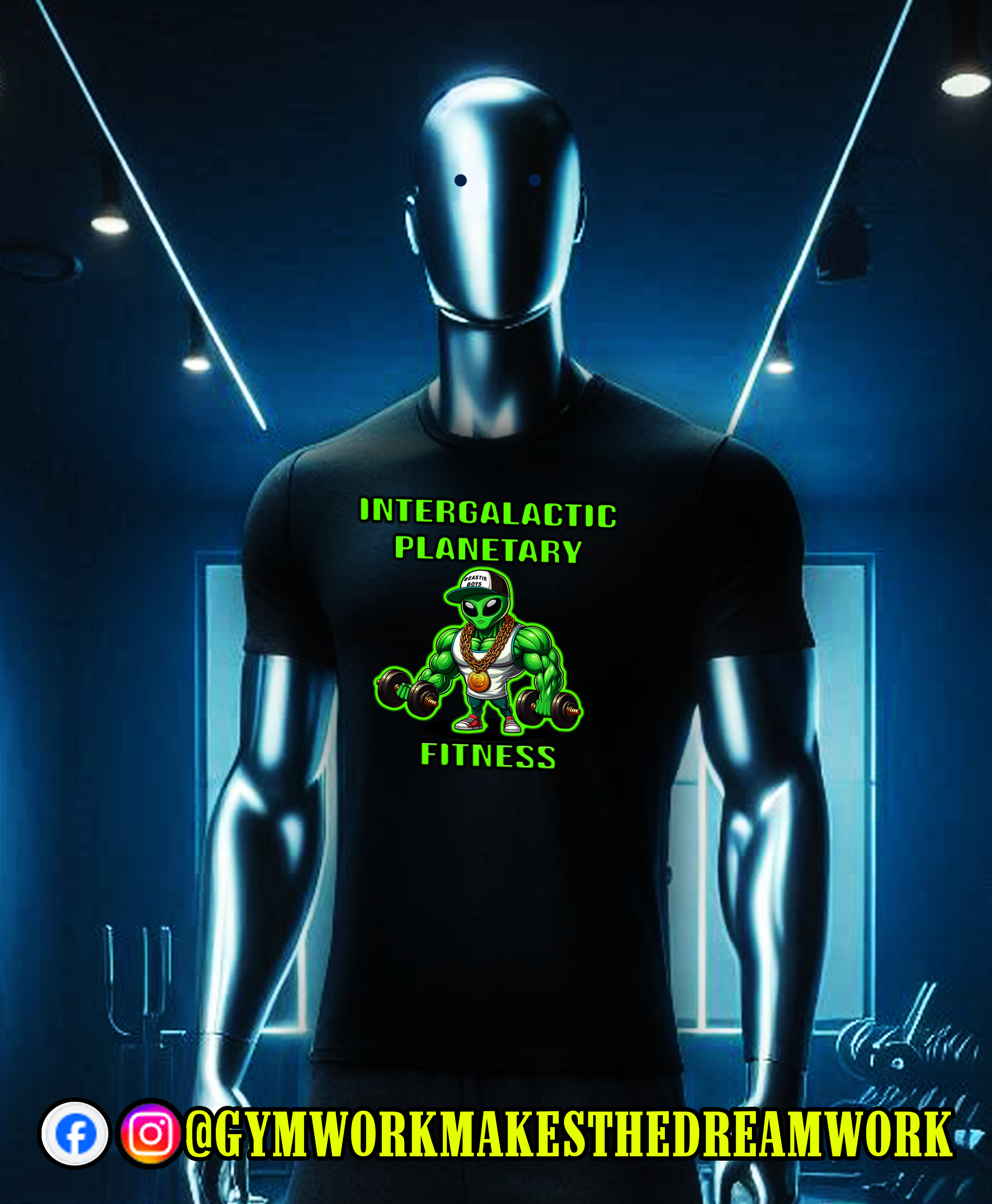 INTERGALACTIC PLANETARY FITNESS Funny Gym Shirt, Tank Top, Workout Shirt, Fitness, Muscle tank top, Lifting Shirt, GYM quotes,  T-shirt, Pump Cover, Work Out Shirt, Gym Rat, Workout Tee